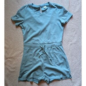 Crew neck romper